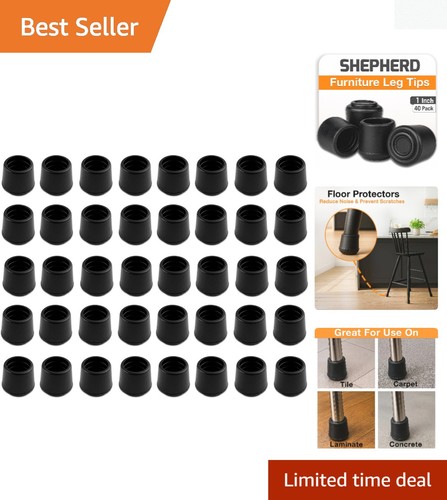 Inch rubber furniture leg - furniture, tips