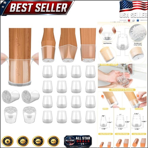 Durable 16pcs clear silicone - 16pcs,