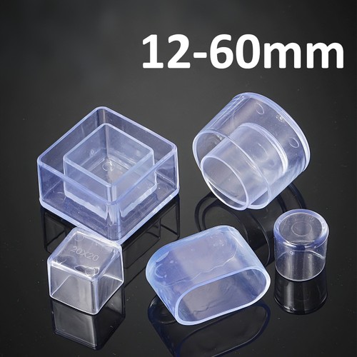 Clear pvc chair leg caps - clear, non